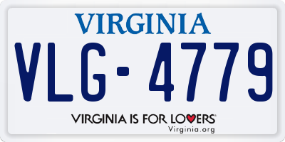 VA license plate VLG4779