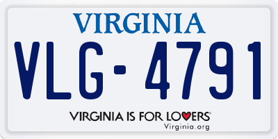 VA license plate VLG4791