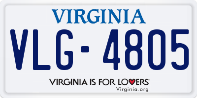 VA license plate VLG4805