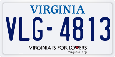 VA license plate VLG4813