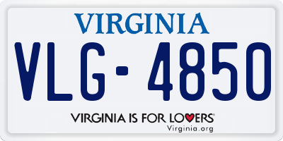 VA license plate VLG4850