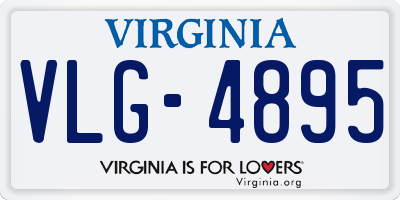 VA license plate VLG4895