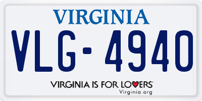 VA license plate VLG4940
