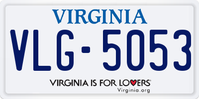 VA license plate VLG5053