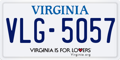 VA license plate VLG5057