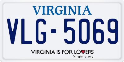 VA license plate VLG5069