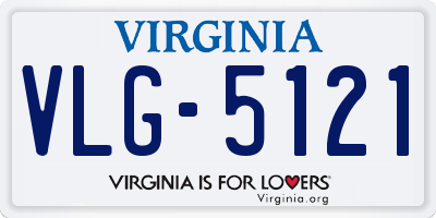 VA license plate VLG5121