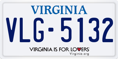 VA license plate VLG5132