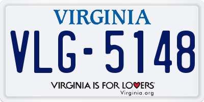 VA license plate VLG5148