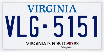 VA license plate VLG5151
