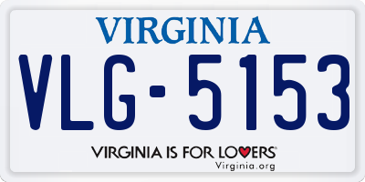 VA license plate VLG5153