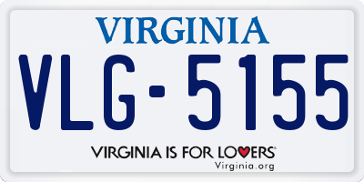 VA license plate VLG5155