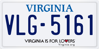 VA license plate VLG5161