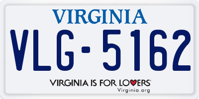 VA license plate VLG5162