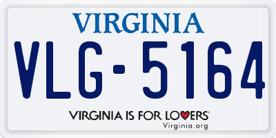 VA license plate VLG5164