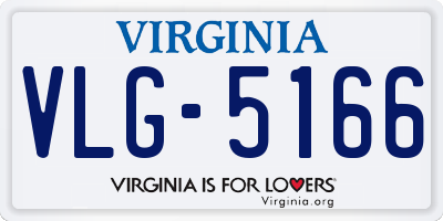 VA license plate VLG5166