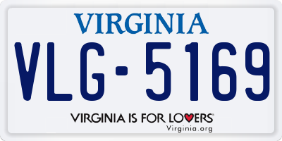 VA license plate VLG5169