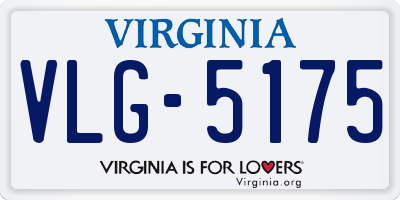 VA license plate VLG5175