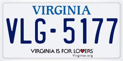 VA license plate VLG5177