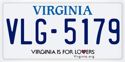 VA license plate VLG5179