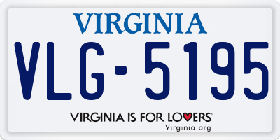 VA license plate VLG5195