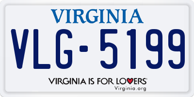 VA license plate VLG5199