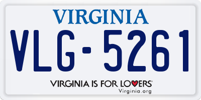 VA license plate VLG5261