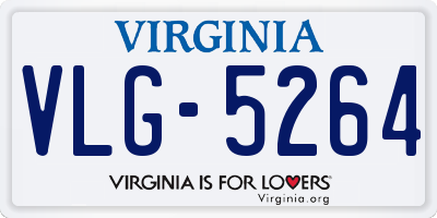 VA license plate VLG5264