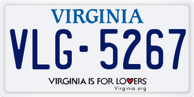 VA license plate VLG5267