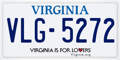 VA license plate VLG5272