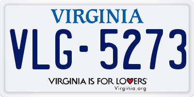 VA license plate VLG5273