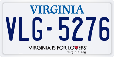 VA license plate VLG5276
