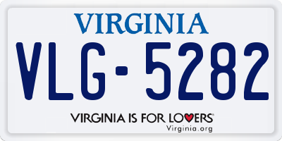 VA license plate VLG5282