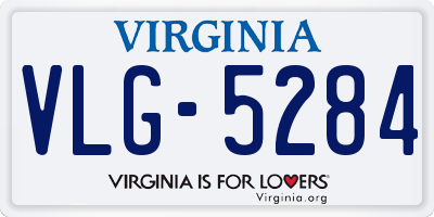 VA license plate VLG5284