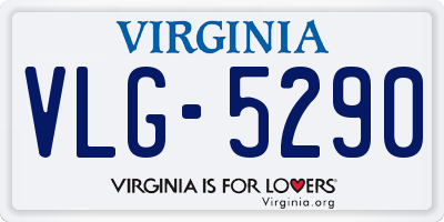 VA license plate VLG5290