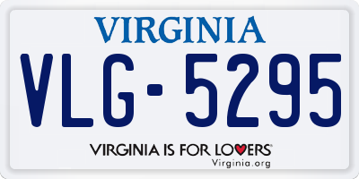 VA license plate VLG5295