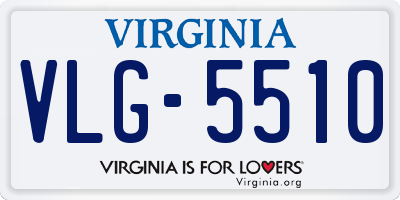 VA license plate VLG5510