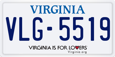 VA license plate VLG5519