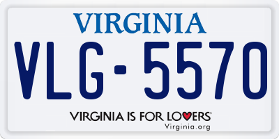 VA license plate VLG5570