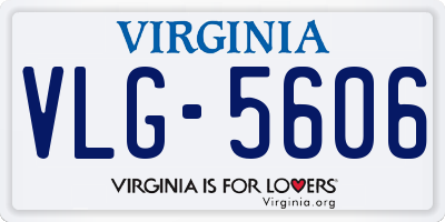 VA license plate VLG5606