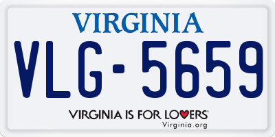 VA license plate VLG5659