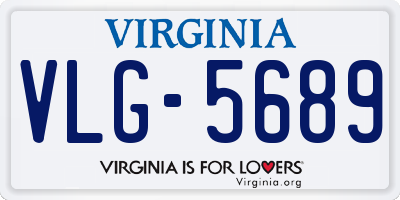 VA license plate VLG5689
