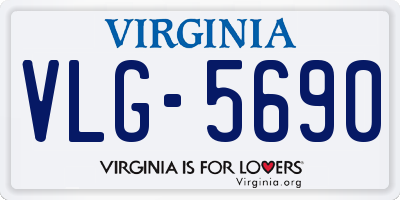 VA license plate VLG5690
