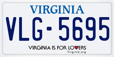VA license plate VLG5695