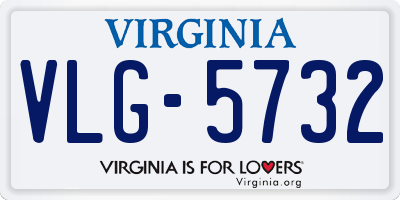 VA license plate VLG5732