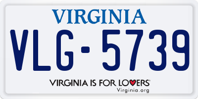 VA license plate VLG5739