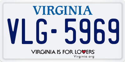 VA license plate VLG5969