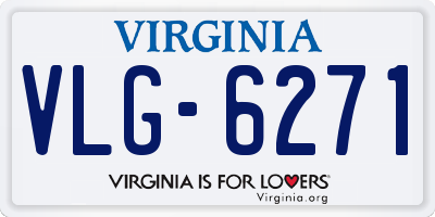 VA license plate VLG6271