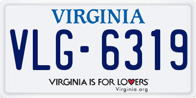 VA license plate VLG6319