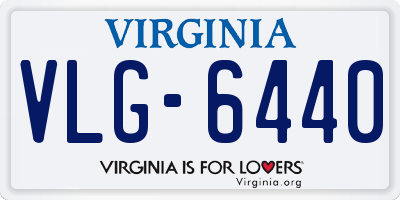 VA license plate VLG6440